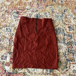 Mini rustic color skirt